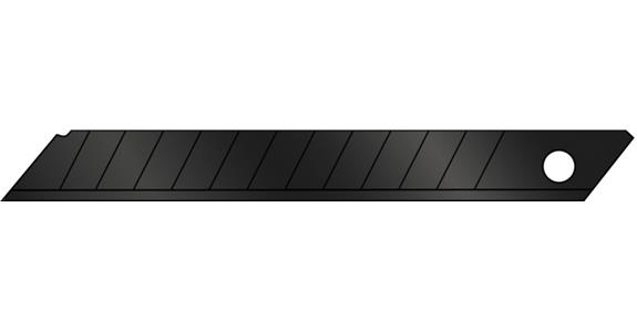Blades for universal knife black W=9 mm pack=10 pieces