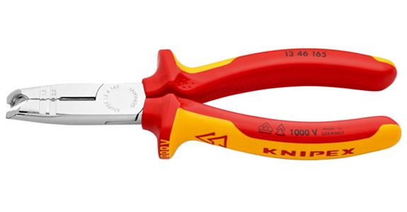 Szczypce do usuwania płaszcza KNIPEX VDE, 165 mm, chromowane