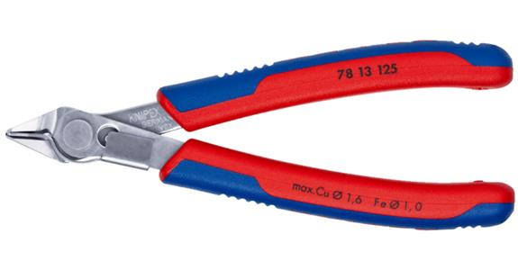 Szczypce elektroniczne KNIPEX Super-Knips, 125 mm, z zaciskiem drutu