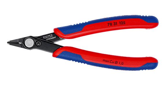 Szczypce do elektroniki KNIPEX Super Knips, 125 mm, brązowione z wąską głowicą