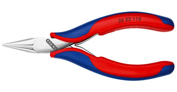 Szczypce chwytakowe dla elektroników KNIPEX 115 mm, płaskie okrągłe szczęki