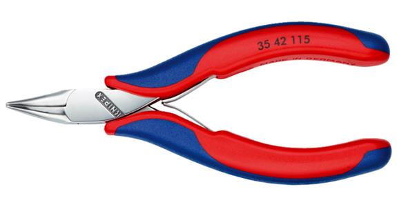Szczypce chwyt. dla elektr. KNIPEX 115 mm, płaskie okrągłe szcz. kąt. 45 stopni