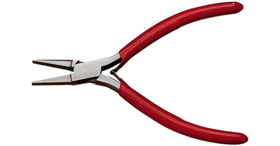 Electronics flat nose pliers, short jaws, length 120 mm