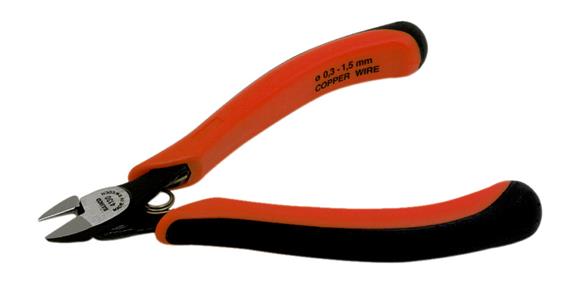 Electronic side cutters DIN ISO 5749 oval jaws bevel L=120 mm