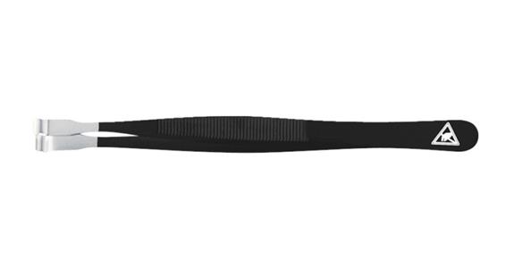 ESD fitting tweezers dia. 3.5 mm, horizontal, anti-glare matt, ESD-safe 120 mm