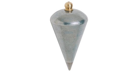 Plumb bob, steel with brass head 250 grams