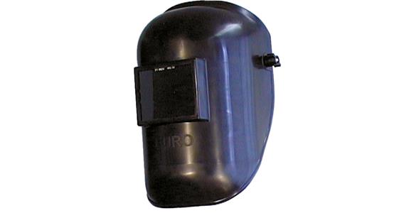 Welding head shield black for protective lenses and front glass 90x110 mm
