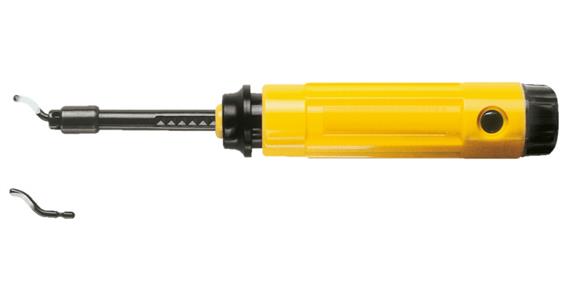 Deburring tool set B with plastic handle EL 1000 shank dia. 2.6 mm