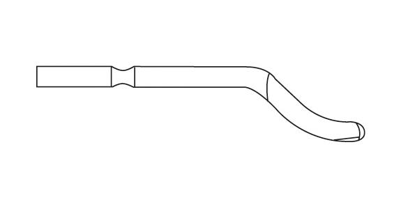 Replacement blade E shank dia. 3.2 mm E100 plus for stainless steel