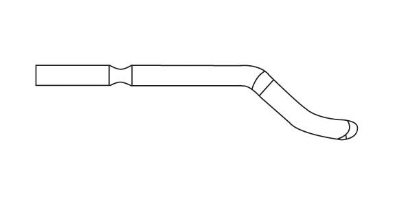 Replacement blade E shank dia. 3.2 mm E200 HSS for brass and cast iron