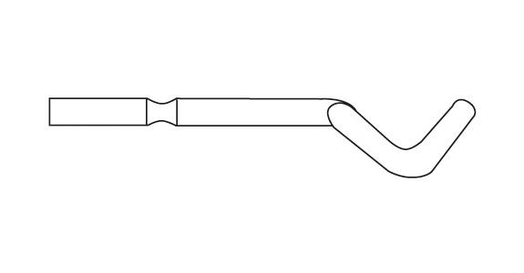Replacement blade E shank dia. 3.2 mm E300 HSS internal and external deburring