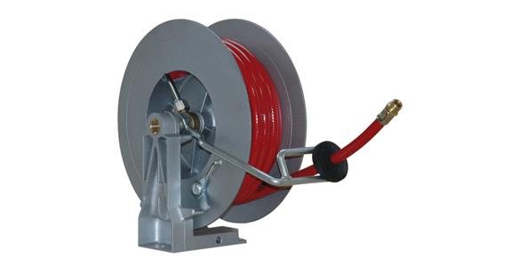 Automatic hose reel for pneumatic hose length 15 m