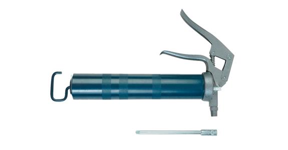 One-hand gun PEP500/D with nozzle pipe 103/R and 4-jaw professional mouthpiece