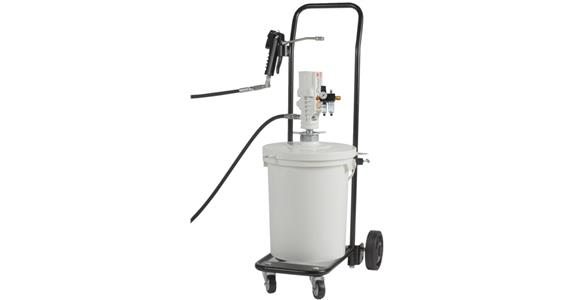 Pneumatic lubrication device PM 15 mobile w. hose 4m lubr. pressure max. 400bar