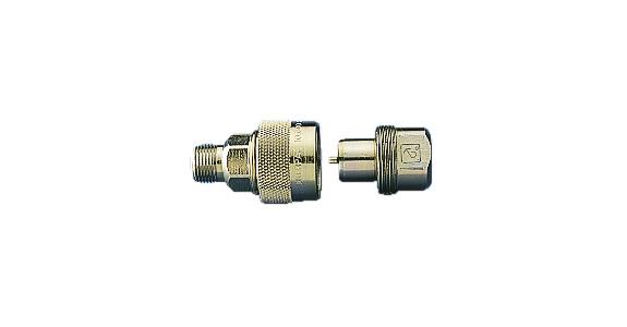 Coupling connector for pumps and cylinders type CH-604