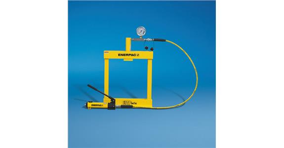 Bench-mounted press VLP 106 P142 10 t retraction spring hand pump