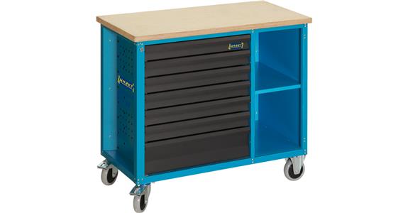 HAZET Stół roboczy z kółkami mod.177 W-7, wys. x szer. x gł. 934 x 1040 x 520 mm
