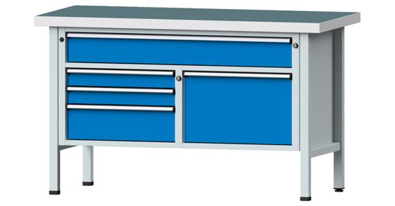 Cabinet workbench model 256 V universal plate height 900 mm RAL 7035/5012
