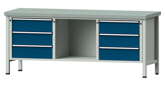 St. war. ANKE, mod. 120 V, panel powł. ocyn. 2000 x 700 x 850 mm RAL 7035/5010
