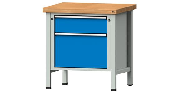 Cabinet workbench BSP 800x700x900 mm 2 drawers 180/360 mm RAL7035/5012