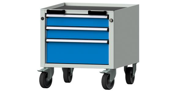 Rolling container model 17 V WxDxH 570x615x575 mm RAL 7035/5012