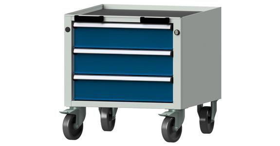 Rolling container model 19 V WxDxH 570x615x575 mm RAL 7035/5010