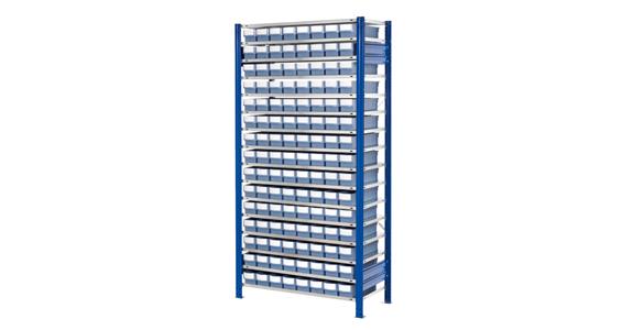 Storage rack add-on bay 2000x1000x600 mm 16 shelves 120 bins