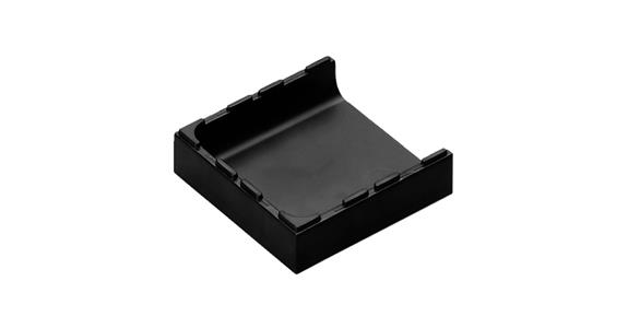 Vario box end pieces with length adaptation ABS plastic, 1 trough 24x96x96 mm