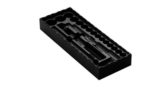 Tool holder ABS socket wrench box 1/2 inch sizes 10-32 22 slots 48x144x384 mm