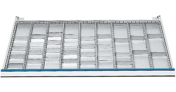 Drawer fixture centre rails+dividers ser. 100/1005 mo. 1005 H 50 mm