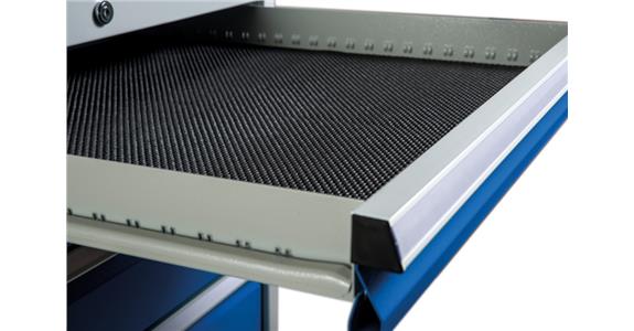 Non-slip mat 450x600x3 mm black for cabinet 555 mm wide