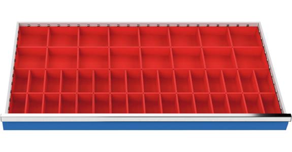 Drawer divider, parts boxes, 48 pcs front height 75mm