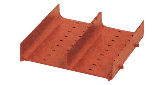 Trough panel 150x150x30 mm, no. of troughs 2, trough width 70 mm, pack = 4 pcs