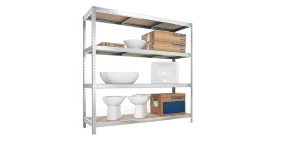 Regał o duż. rozp. META SPEED-RACK WxDxG 2970x2000x800mm ocynk. 4 pół.z pł.wiór.