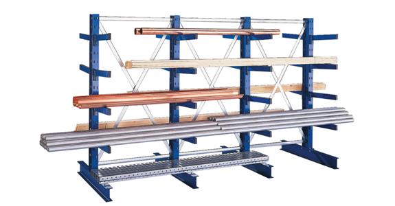 Dod. regał wspornik. IPE140 dwustr. 2500x1000x1000 RAL5010, 8 wspor./regał