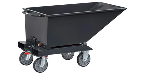 FETRA pojemnik przech 0,25 m³, noś. 750 kg, RAL 7016