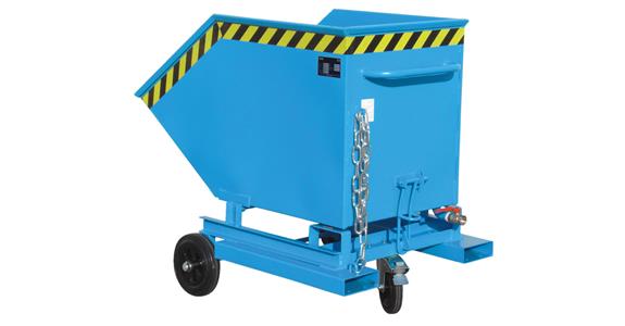 Chip container capacity 250 litres LxWxH 1115x820x990 mm RAL 5012