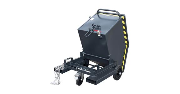 Chip container capacity 400 litres LxWxH 1320x900x1090 mm RAL 5012