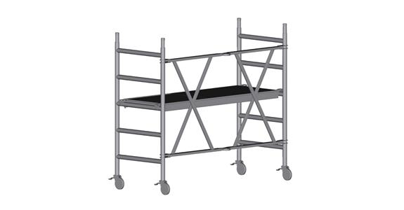 Folding scaffolding, scaffold height 1.65m, load 202kg, scaffold size 0.75x1.80m
