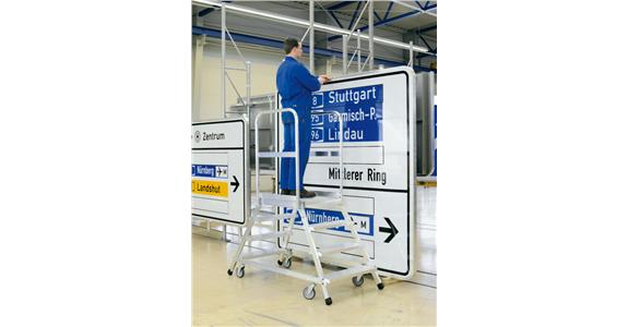 ZARGES Mobilne stopnie platformowe Z 600 dwustronne 5 stopni 1,20 m