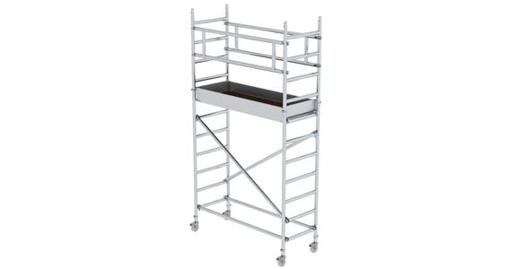 Alu. mobile scaffolding, scaff. sz 1.80x0.75m plat. hght 2.20m scaff. hght 3.20m