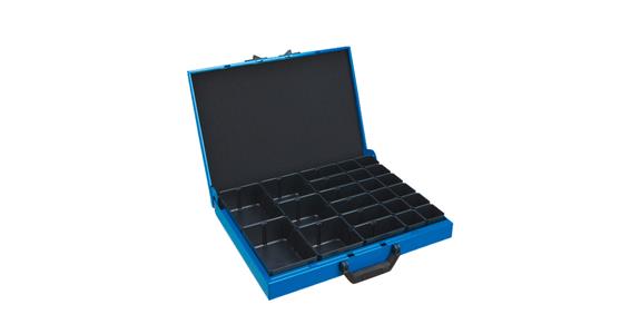 Small parts magazine metal case KM 321 8 compartments WxHxD 440x66x330 mm