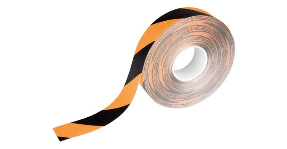 Taśma do znakowania podłóg DURALINE 30 m x 50 mm x 0,7 mm; kolor: żółty/czarny