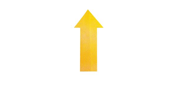 Parking place marking arrow-shape yellow self-adhesive pack=10 pieces 100x200 mm