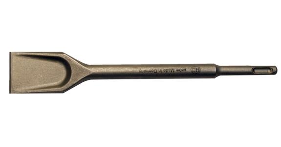 Dłuto płaskie szerokie z uchw. SDS-plus dł. 250 mm szer. 40 mm, stal obr. term.