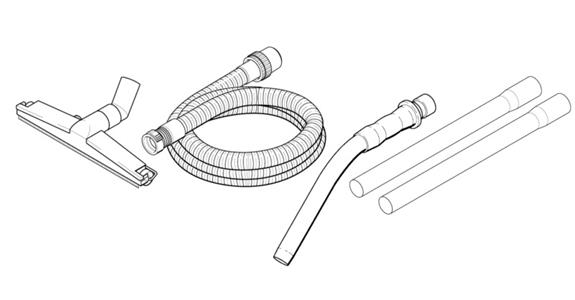 Industrial floor set 4 pieces for wet/dry vacuum cat. no. 92224 101-103