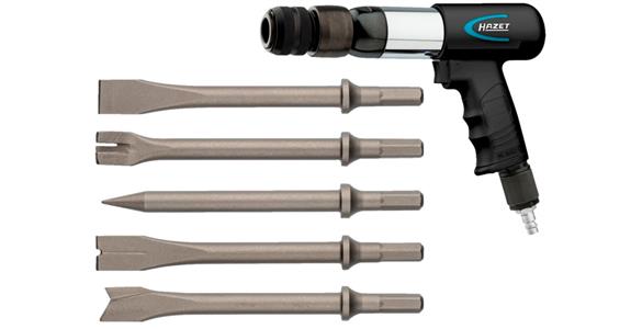 Pneumatic chisel set type 9035H76 incl. 5 chisels