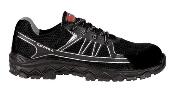 Low-cut safety shoe Trapezius Black S1P size 44