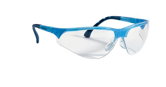 Safety goggles Terminator blue lens clear