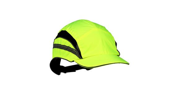 Bump cap First Base 3 Classic hi-vis standard peak size 52-65 cm bright yellow
